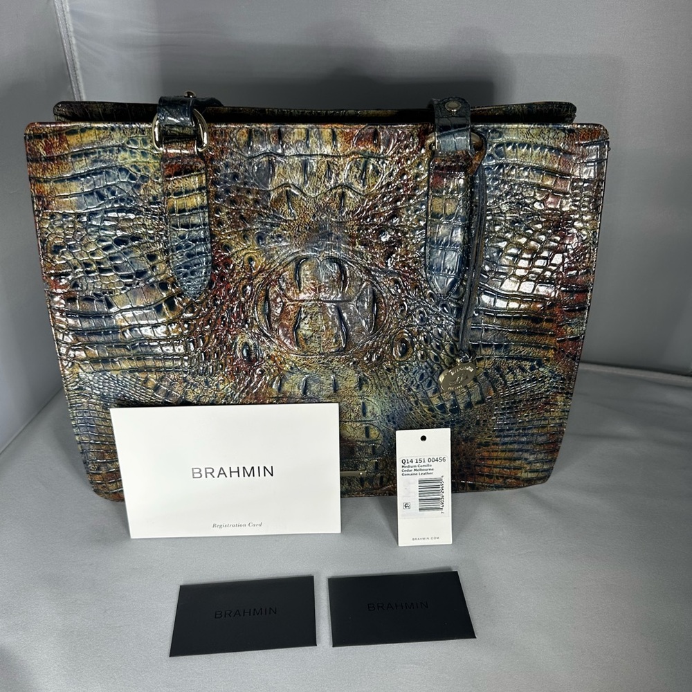 Brahmin Medium Camille Cedar Melbourne - RARE color